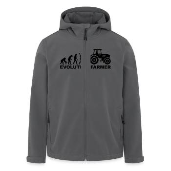 Bauer - Recycelte Männer Softshell-Jacke von Stanley/Stella - Anthrazit - Vorne - AI Model Male 185 light (185cm)