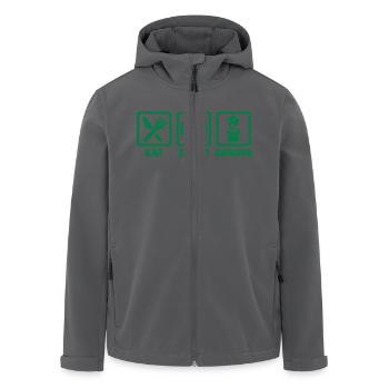 Gärtner - Recycelte Männer Softshell-Jacke von Stanley/Stella - Anthrazit - Vorne - AI Model Male 185 light (185cm)