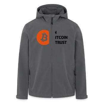 bitcoin - Recycelte Männer Softshell-Jacke von Stanley/Stella - Anthrazit - Vorne - AI Model Male 185 light (185cm)