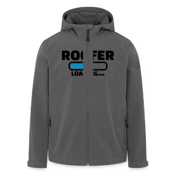 Dachdecker - Recycelte Männer Softshell-Jacke von Stanley/Stella - Anthrazit - Vorne - AI Model Male 185 light (185cm)