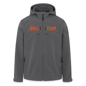 grill team grill - Recycelte Männer Softshell-Jacke von Stanley/Stella - Anthrazit - Vorne - AI Model Male 185 light (185cm)