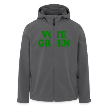 Vote green - Recycelte Männer Softshell-Jacke von Stanley/Stella - Anthrazit - Vorne - AI Model Male 185 light (185cm)