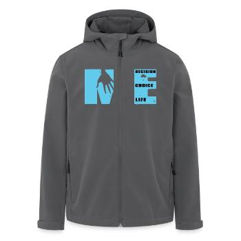 MEtamorfosis: Wahl, Entscheidung, Leben - Recycelte Männer Softshell-Jacke von Stanley/Stella - Anthrazit - Vorne - AI Model Male 185 light (185cm)