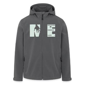 MEvolution: Wahl, Entscheidung, Leben - Recycelte Männer Softshell-Jacke von Stanley/Stella - Anthrazit - Vorne - AI Model Male 185 light (185cm)