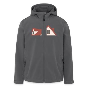 Dach - Recycelte Männer Softshell-Jacke von Stanley/Stella - Anthrazit - Vorne - AI Model Male 185 light (185cm)