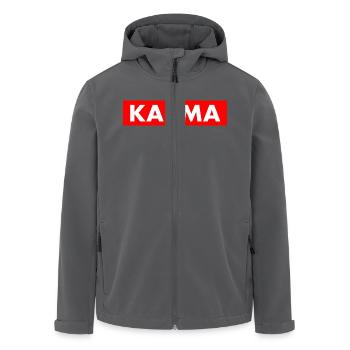 Karma - Recycelte Männer Softshell-Jacke von Stanley/Stella - Anthrazit - Vorne - AI Model Male 185 light (185cm)