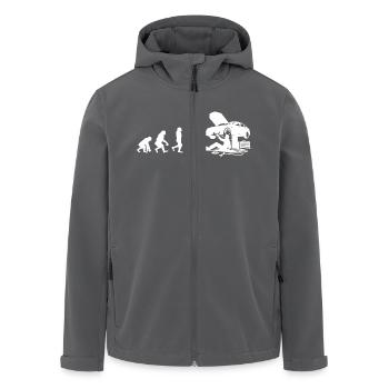 Handwerker Evolution Mechaniker - Recycelte Männer Softshell-Jacke von Stanley/Stella - Anthrazit - Vorne - AI Model Male 185 light (185cm)