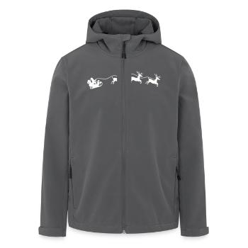 weihnachtsmann schlitten - Recycelte Männer Softshell-Jacke von Stanley/Stella - Anthrazit - Vorne - AI Model Male 185 light (185cm)