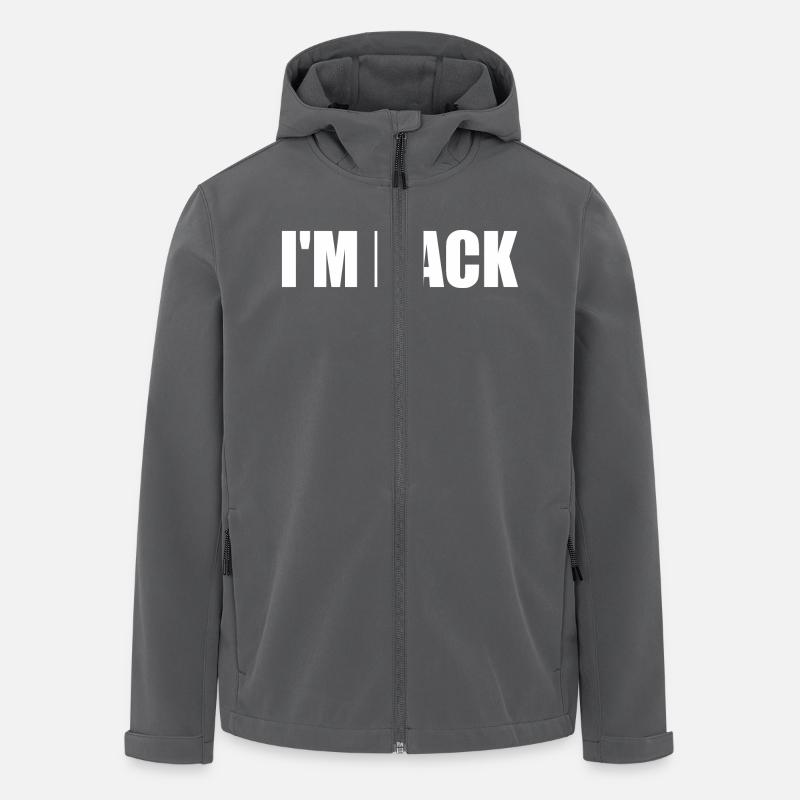 Im back - Men’s Recycled Softshell Jacket by Stanley/Stella - anthracite