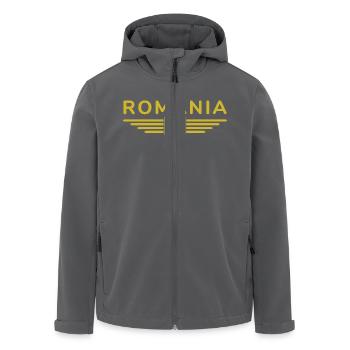 Bukarest T Shirt für Rumänien Fans Outfit - Recycelte Männer Softshell-Jacke von Stanley/Stella - Anthrazit - Vorne - AI Model Male 185 light (185cm)