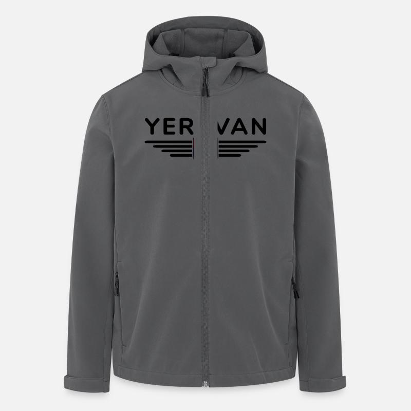 Yerevan Design – Experience Armenia - Men’s Recycled Softshell Jacket by Stanley/Stella - anthracite