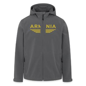 Armenien Fanartikel – Kultur erleben - Recycelte Männer Softshell-Jacke von Stanley/Stella - Anthrazit - Vorne - AI Model Male 185 light (185cm)
