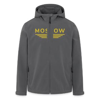 Moskau T-Shirt – Metropole der Eleganz - Recycelte Männer Softshell-Jacke von Stanley/Stella - Anthrazit - Vorne - AI Model Male 185 light (185cm)