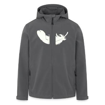 feder - Recycelte Männer Softshell-Jacke von Stanley/Stella - Anthrazit - Vorne - AI Model Male 185 light (185cm)
