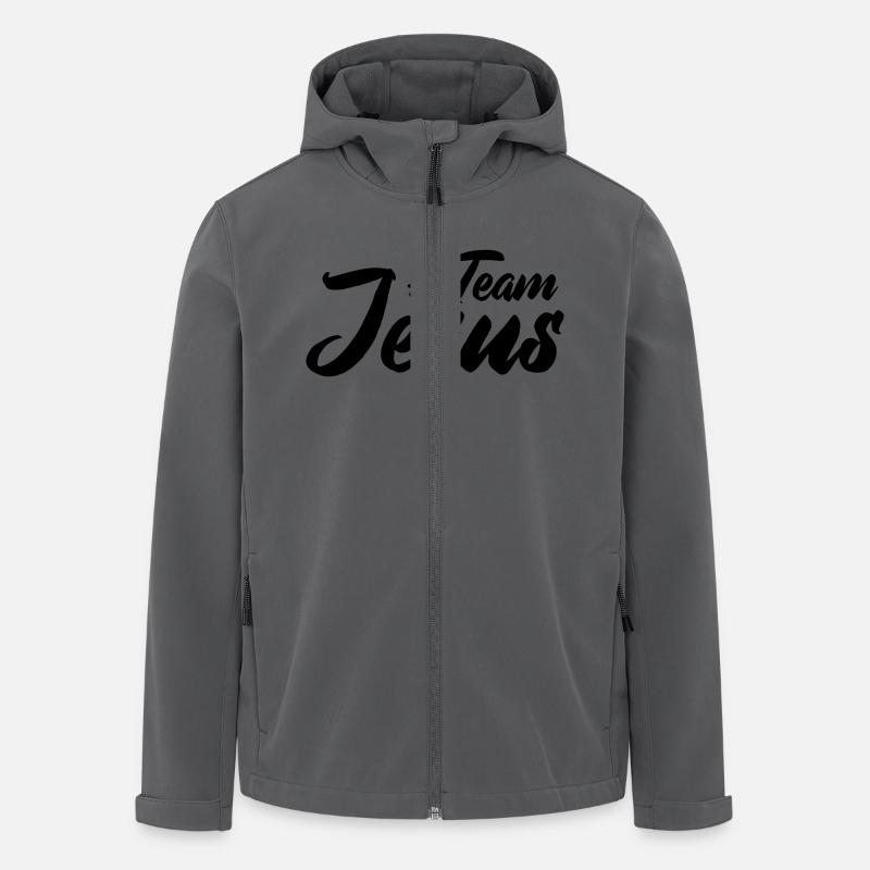 team jesus - Recycelte Männer Softshell-Jacke von Stanley/Stella - Anthrazit