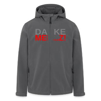 Danke Merz! - Recycelte Männer Softshell-Jacke von Stanley/Stella - Anthrazit - Vorne - AI Model Male 185 light (185cm)