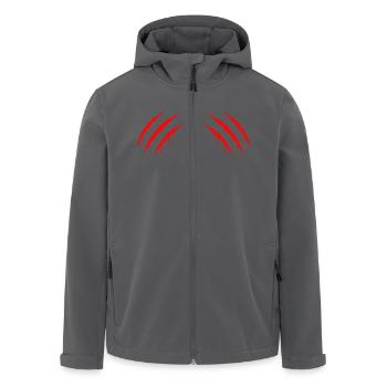 krallen 2 - Recycelte Männer Softshell-Jacke von Stanley/Stella - Anthrazit - Vorne - AI Model Male 185 light (185cm)