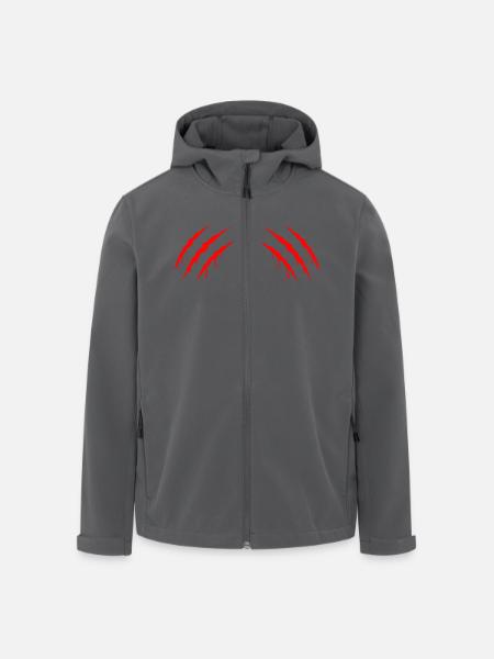 krallen 2 - Recycelte Männer Softshell-Jacke von Stanley/Stella - Anthrazit