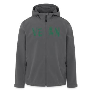 Vegan - Recycelte Männer Softshell-Jacke von Stanley/Stella - Anthrazit - Vorne - AI Model Male 185 light (185cm)
