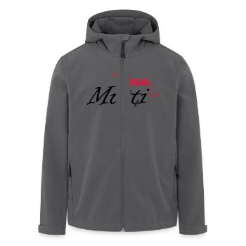 böse Mutti - Recycelte Männer Softshell-Jacke von Stanley/Stella - Anthrazit - Vorne - AI Model Male 185 light (185cm)