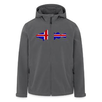 Dorsch_vollformat_Island - Recycelte Männer Softshell-Jacke von Stanley/Stella - Anthrazit - Vorne - AI Model Male 185 light (185cm)