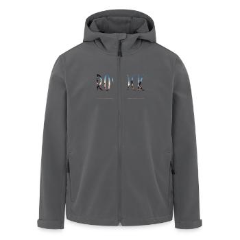 Rostock Beach - Recycelte Männer Softshell-Jacke von Stanley/Stella - Anthrazit - Vorne - AI Model Male 185 light (185cm)