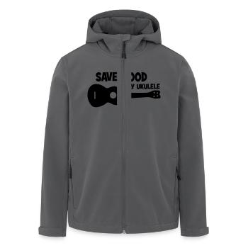 Ukulele - Recycelte Männer Softshell-Jacke von Stanley/Stella - Anthrazit - Vorne - AI Model Male 185 light (185cm)