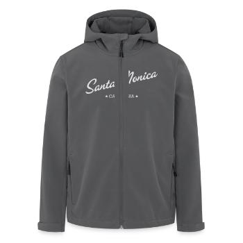 Santa Monica - Recycelte Männer Softshell-Jacke von Stanley/Stella - Anthrazit - Vorne - AI Model Male 185 light (185cm)