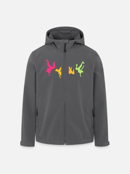 Break Dance Hip-Hop-danseur16 - Recycelte Männer Softshell-Jacke von Stanley/Stella - Anthrazit