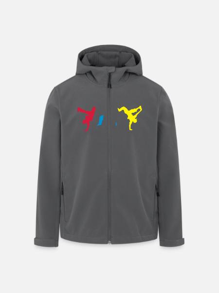 bboys colorfull - Recycelte Männer Softshell-Jacke von Stanley/Stella - Anthrazit