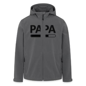 schwanger papa Schwangerschaft - Recycelte Männer Softshell-Jacke von Stanley/Stella - Anthrazit - Vorne - AI Model Male 185 light (185cm)