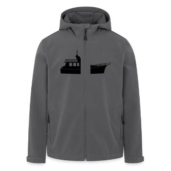Boat de - Recycelte Männer Softshell-Jacke von Stanley/Stella - Anthrazit - Vorne - AI Model Male 185 light (185cm)