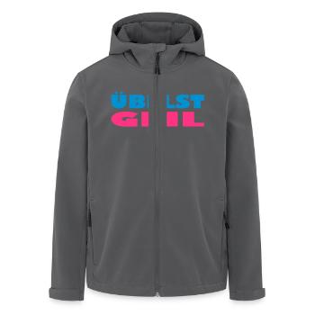 übelst geil leider exit-shirt - Recycelte Männer Softshell-Jacke von Stanley/Stella - Anthrazit - Vorne - AI Model Male 185 light (185cm)