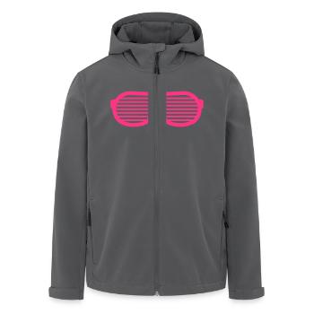 Party Glasses - Recycelte Männer Softshell-Jacke von Stanley/Stella - Anthrazit - Vorne - AI Model Male 185 light (185cm)
