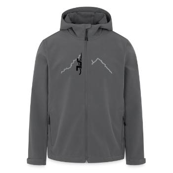 Klettern - Recycelte Männer Softshell-Jacke von Stanley/Stella - Anthrazit - Vorne - AI Model Male 185 light (185cm)