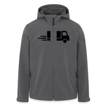 LKW - Recycelte Männer Softshell-Jacke von Stanley/Stella - Anthrazit - Vorne - AI Model Male 185 light (185cm)
