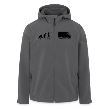 LKW - Recycelte Männer Softshell-Jacke von Stanley/Stella - Anthrazit - Vorne - AI Model Male 185 light (185cm)