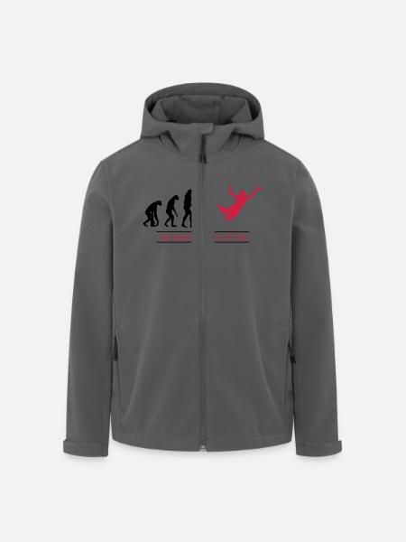 Ultimate Frisbee Evolution - Recycelte Männer Softshell-Jacke von Stanley/Stella - Anthrazit