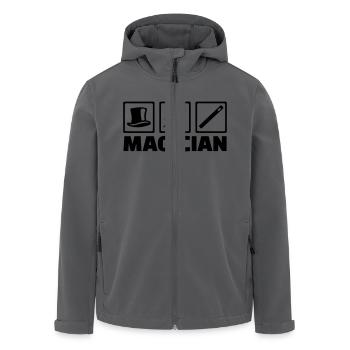 Zauberer - Recycelte Männer Softshell-Jacke von Stanley/Stella - Anthrazit - Vorne - AI Model Male 185 light (185cm)