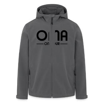 Oma on Tour - Recycelte Männer Softshell-Jacke von Stanley/Stella - Anthrazit - Vorne - AI Model Male 185 light (185cm)