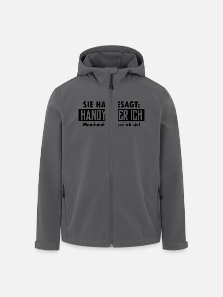 handy oder ich - Recycelte Männer Softshell-Jacke von Stanley/Stella - Anthrazit