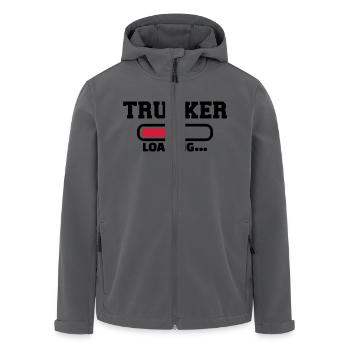 Trucker - Recycelte Männer Softshell-Jacke von Stanley/Stella - Anthrazit - Vorne - AI Model Male 185 light (185cm)