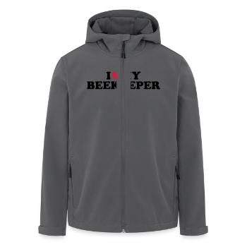 Imker - Recycelte Männer Softshell-Jacke von Stanley/Stella - Anthrazit - Vorne - AI Model Male 185 light (185cm)