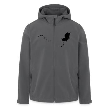 schmetterling - Recycelte Männer Softshell-Jacke von Stanley/Stella - Anthrazit - Vorne - AI Model Male 185 light (185cm)
