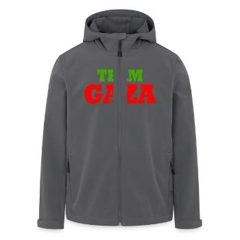 Team gaza - Recycelte Männer Softshell-Jacke von Stanley/Stella - Anthrazit - Vorne - AI Model Male 185 light (185cm)