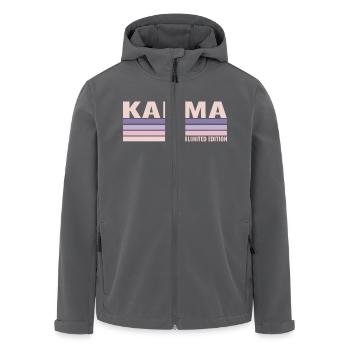 Karma Limited Edition Spruch - Recycelte Männer Softshell-Jacke von Stanley/Stella - Anthrazit - Vorne - AI Model Male 185 light (185cm)