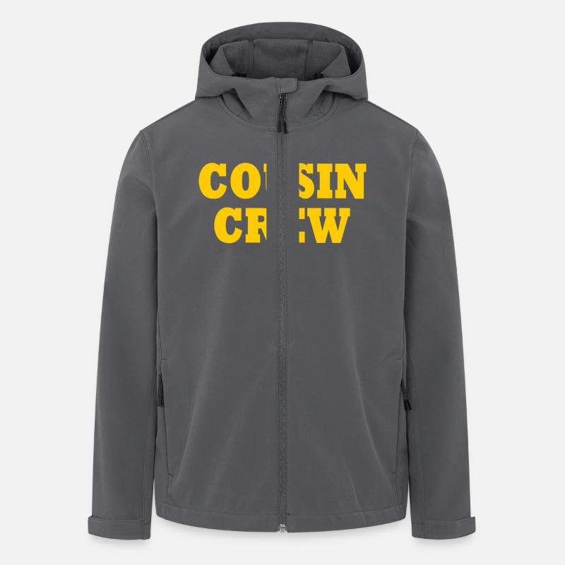 cousin crew - Recycelte Männer Softshell-Jacke von Stanley/Stella - Anthrazit