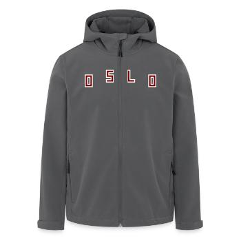 Oslo - Recycelte Männer Softshell-Jacke von Stanley/Stella - Anthrazit - Vorne - AI Model Male 185 light (185cm)