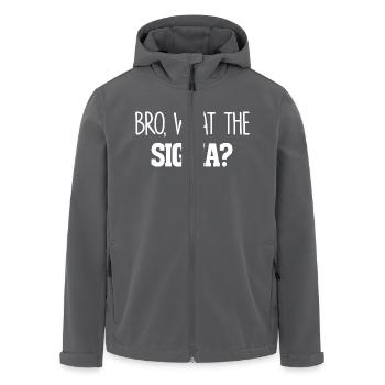 Bro What The Sigma Lustige Kinder Jugendliche Jugend Sagen - Recycelte Männer Softshell-Jacke von Stanley/Stella - Anthrazit - Vorne - AI Model Male 185 light (185cm)