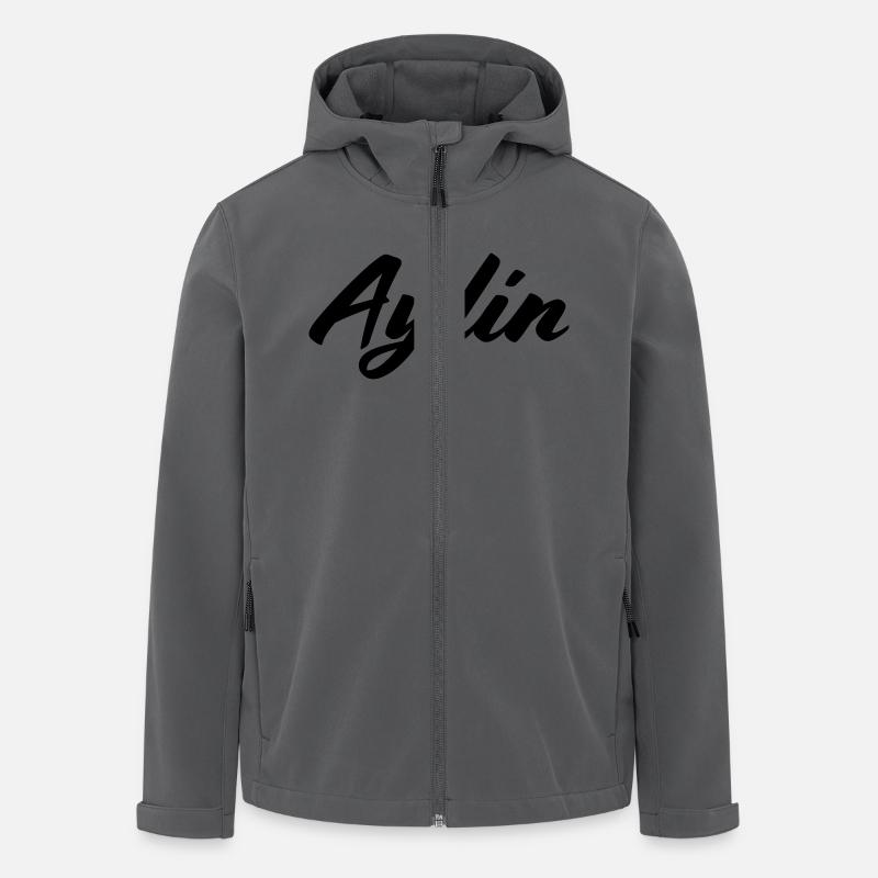 Aylin First Name Name Gift - Men’s Recycled Softshell Jacket by Stanley/Stella - anthracite